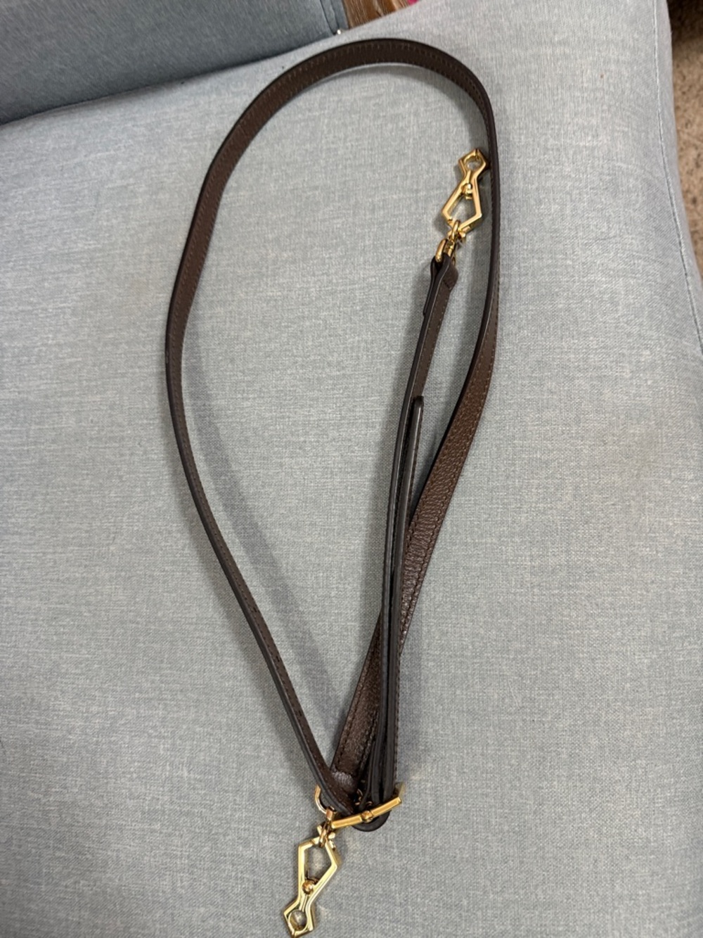 Gucci Brown GG Supreme Medium Canvas Tote with Green-Red Stripe - Picture 12 of 16